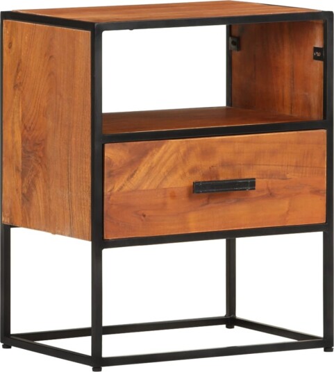 vidaXL Nattbord 40x30x50 cm heltre akasie