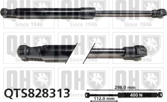 Gassfjær, motorpanser QUINTON HAZELL QTS828313