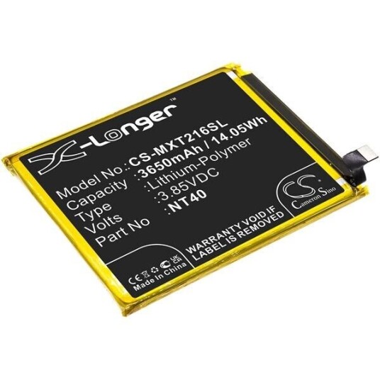 Motorola Moto G Pure batteri (3650 mAh 3.85 V, Sort)