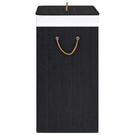Skittentøyskurv bambus 100 L - sort