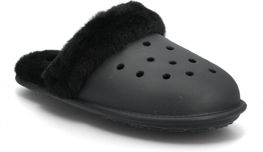 Crocs Classic Fuzz Scuff BLACK 45/46 Crocs Classic Fuzz Scuff BLACK 45/46