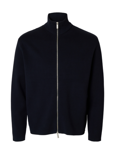 Selected Homme RELAXED ZIP CARDIGAN BLÅ Blå XL