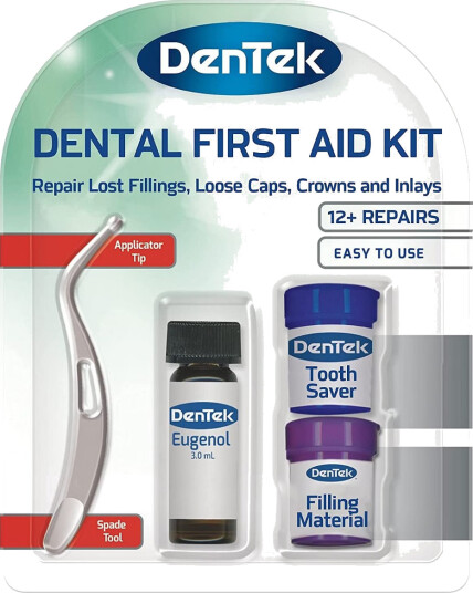 Tannsett Dentek Dental Førstehjelpssett Midlertidig tannfylling Tannsett Dentek Dental Førstehjelpssett Midlertidig tannfylling