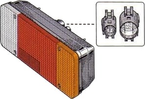 VAN WEZEL 1650926 Baklykt