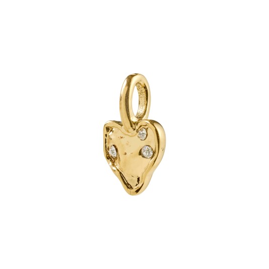 Pilgrim CHARM mini hjerte anheng gullbelagt Pilgrim CHARM mini hjerte anheng gullbelagt