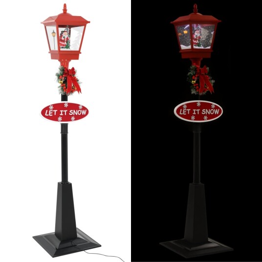 Julegatelampe med julenisse 180 cm LED