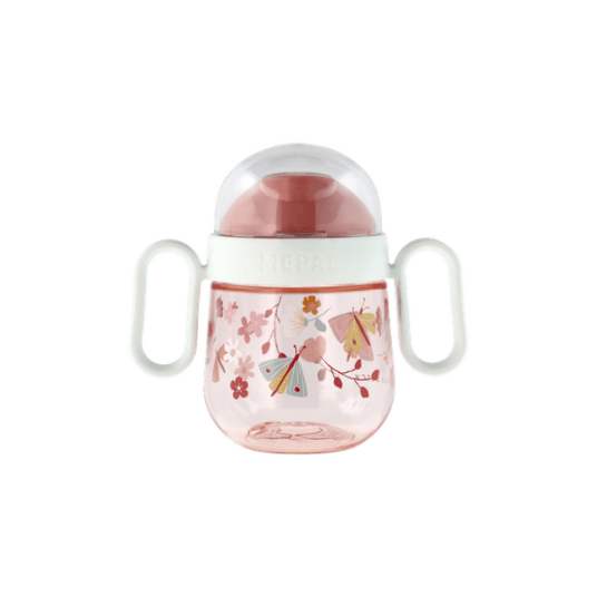 Mepal Mio babykopp med håndtak dryppfri Flowers & Butterflies