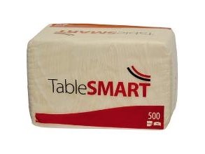 Serviet Tablesmart 33X33 Cm 1-Lag Hvit,500 Stk/Pk