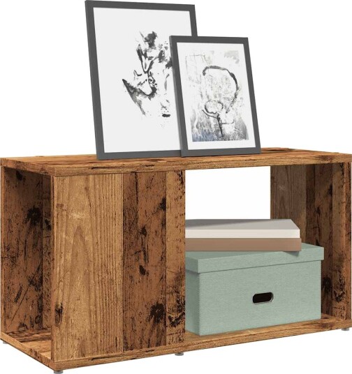  TV-benk gammelt tre 60x24x32 cm konstruert tre 8721158440754