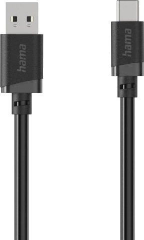 Hama 00201812, 2 M, Usb A, Usb C, Usb 2.0, 0,48 Gbit/Sek, Svart Hama 00201812, 2 M, Usb A, Usb C, Usb 2.0, 0,48 Gbit/Sek, Svart