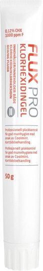 Flux Pro Gel Klorhexidin+ Fluor, 50 g Flux Pro Gel Klorhexidin+ Fluor, 50 g