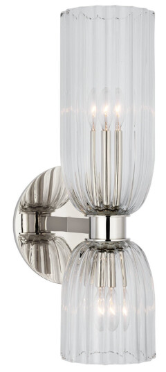 Asalea 16" vägglampa dubbel nickel Asalea 16" vägglampa dubbel nickel