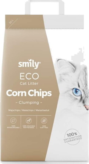 Smily Eco Corn Chips Kattesand 20 Liter Smily Eco Corn Chips Kattesand 20 Liter