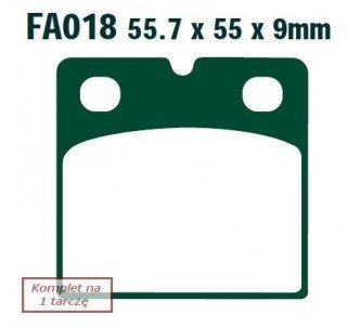 Bremseklosser EBC Brakes FA018HH Bremseklosser EBC Brakes FA018HH