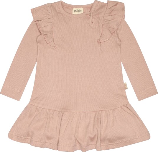 Petit Piao Kjole Modal Frill Adobe Rose (110 / 5 år)