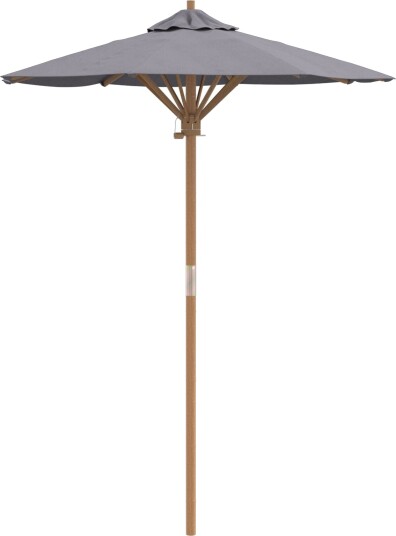 Hageparasol Mørk Grå 150x210 cm Bambus