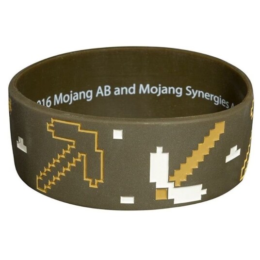 Minecraft, Silikonarmbånd - Brunt Minecraft, Silikonarmbånd - Brunt
