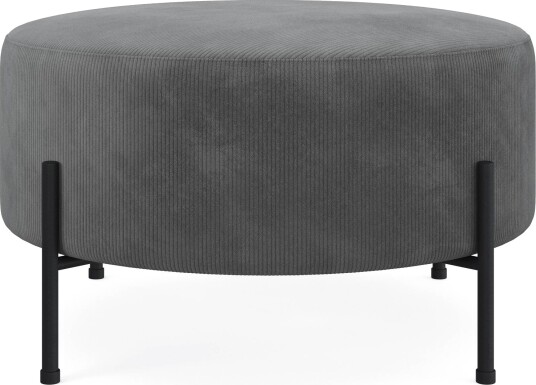 Menard Compact Sittepuff Rund 70 cm Grå