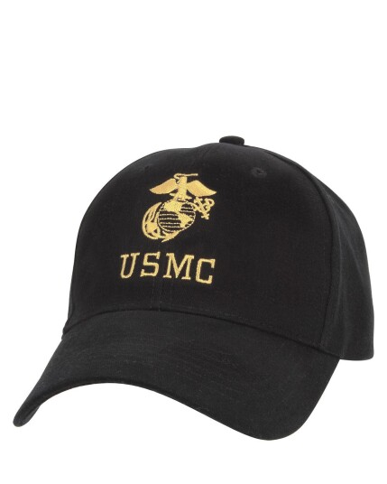 Rothco Cap U.S.M.C. - US Marine Corps Black Svart