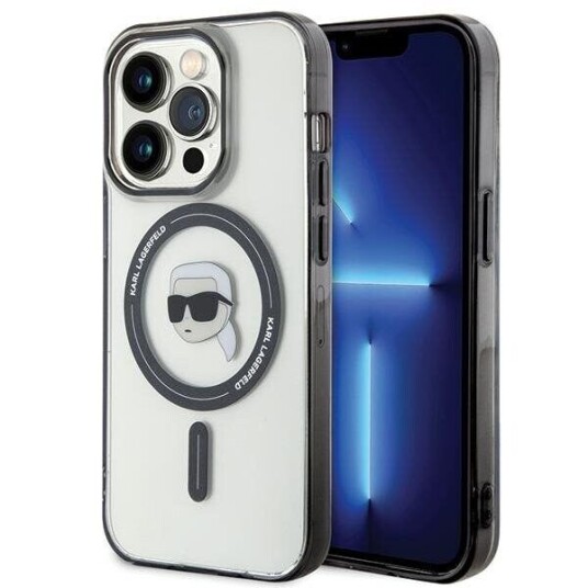Karl Lagerfeld iPhone 15 Pro Mobildeksel med MagSafe - Transparent