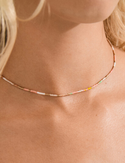 Pilgrim Alison Necklace Multi Gold Plated Gold ONE SIZE