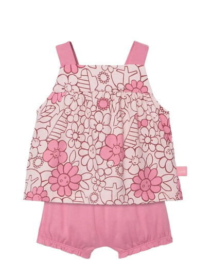 Boboli Set Knit Floral For Baby Girl Bci Pink 74 Boboli Set Knit Floral For Baby Girl Bci Pink 74