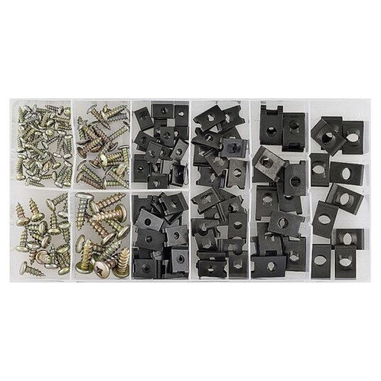 Alternativvare Karosseriskrue med klips
170 stk i fire typer SON4822315