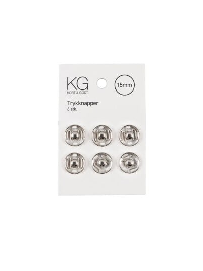 Kort Og Godt Trykknapper 15 Mm