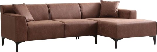 Malpani Sofa med Divan 3 sits Cognac