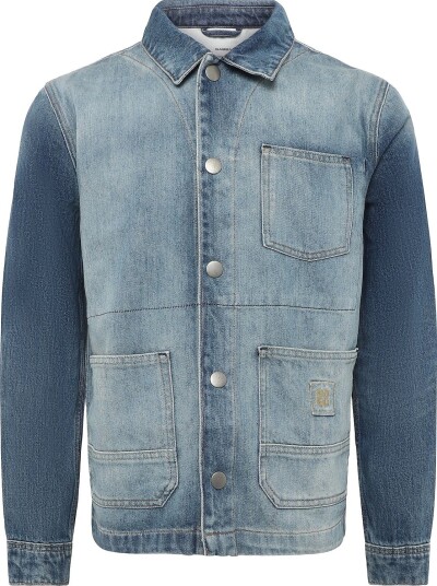 Gabba Gabbeta Wolv Ds0004 Ls Overshirt DARK BLUE DENIM L