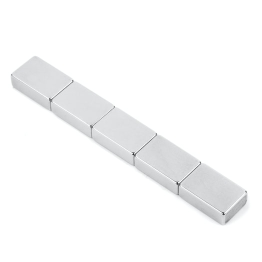SuperMagneter Blokk-Magnet 19 X 12 X 6 Mm   Neodym N42   Magnetisert I Lengderetning