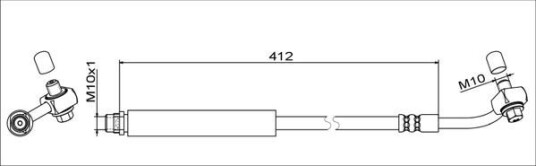 Bremseslange METZGER 4111356