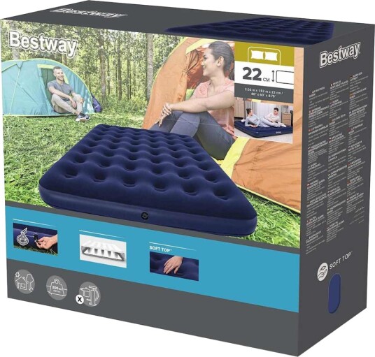 Bestway luftmadrass 2,03m x 1,52m Bestway luftmadrass 2,03m x 1,52m