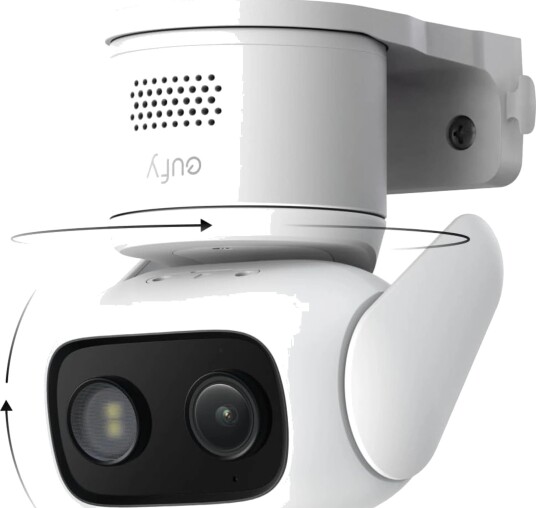 Eufy WiredCam C31 Overvåkningskamera med 360° Sporingsfunksjon Hvit