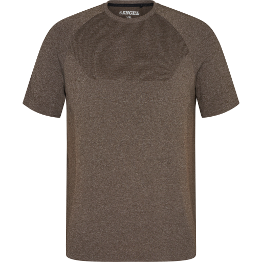 Engel X-treme sømløs T-skjorte Skogsgrønn melert SEW-9056-600-69 2XL-3XL