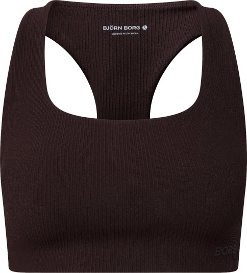 Björn Borg Studio Ribbed Racerback Bra   COFFEE BEAN   XXL