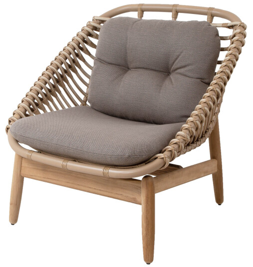 Cane-line String lenestol Teak med natur pute Natur Cane-line String lenestol Teak med natur pute Natur