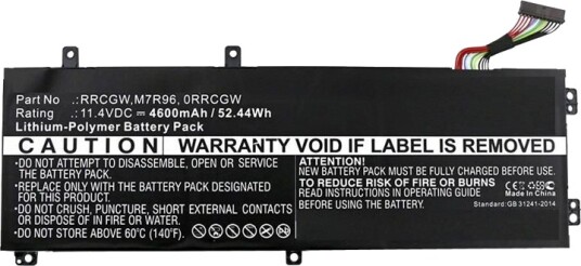 Coreparts Batteri Til Bærbar Pc Litiumpolymer 4600 Mah 52.4 Wh Svart MBXDE-BA0103