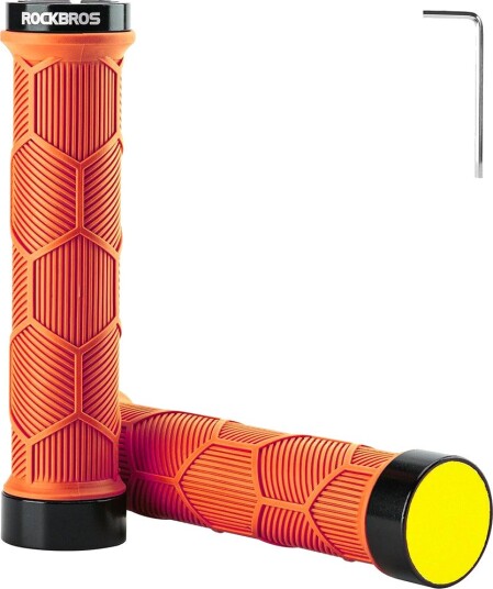 Sykkelgrep Rockbros 40720007004 med refleks oransje Sykkelgrep Rockbros 40720007004 med refleks oransje