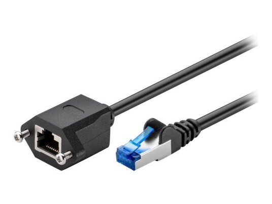 MicroConnect nettverksforlengelseskabel - 3 m - svart