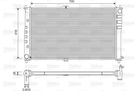 Radiator VALEO 701602 Radiator VALEO 701602