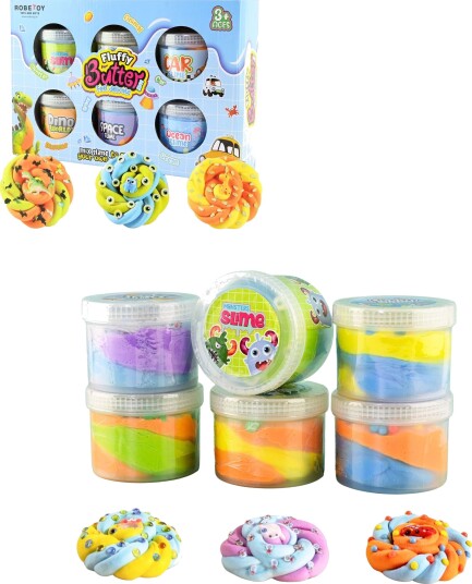 Robetoy Slime 6-Pakning