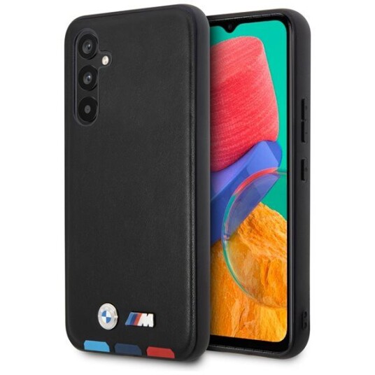 BMW Lær Etui for Samsung Galaxy A54 5G - Tricolor Svart