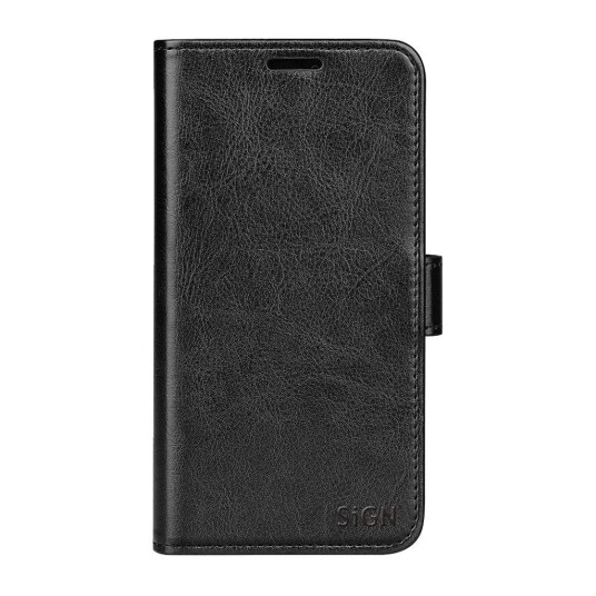 SiGN Lommebokdeksel for Samsung Galaxy S25 Plus Svart