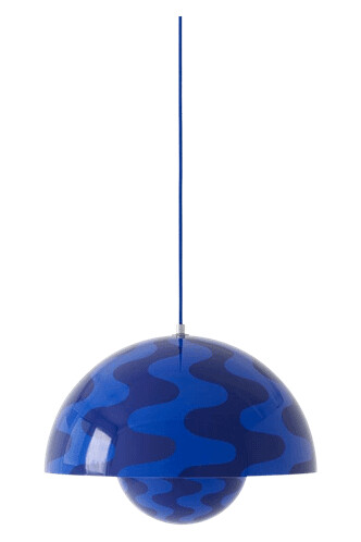&Tradition Flowerpot VP7 Taklampe Koboltblå/skumringsblå Mønster