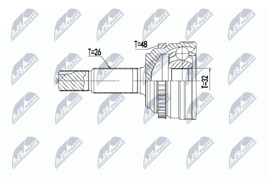 Nty Drivknute drivaksel NTY NPZ TY 096