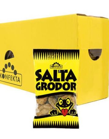20 poser Salta Grodor / Salte Frosker Harde Lakriskarameller Hel Eske