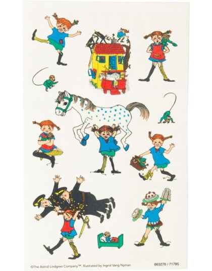 Pippi Langstrømpe Midlertidige Tatoveringer