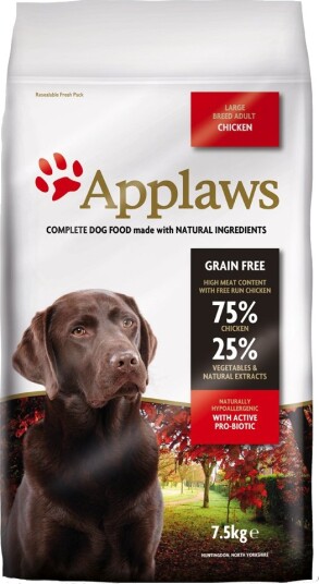 Applaws Tørrfôr Adult Store Raser Kylling 7.5 kg Applaws Tørrfôr Adult Store Raser Kylling 7.5 kg