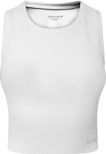 Björn Borg Studio Ribbed Cropped Tank Top TOFU XXL Björn Borg Studio Ribbed Cropped Tank Top TOFU XXL